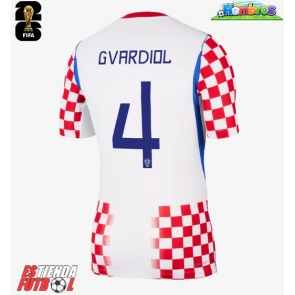 Croacia Josko Gvardiol #4 Primera Equipación Mundial 2026 Manga Corta